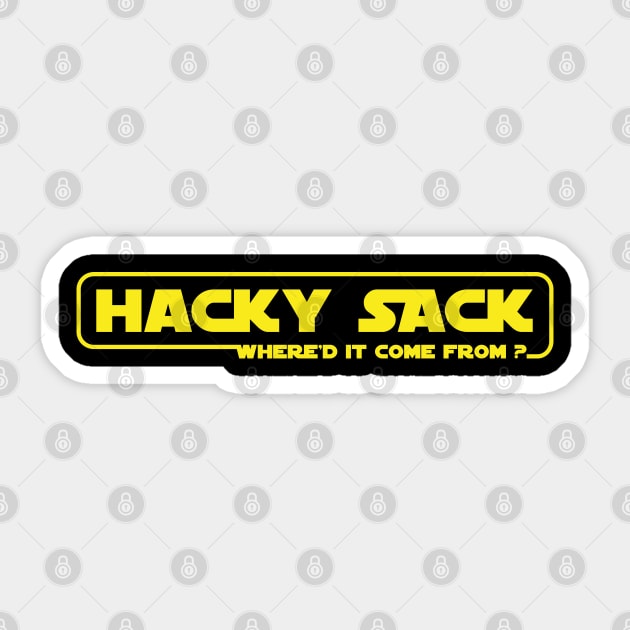 Hacky Sack? Sticker by nielsrevers